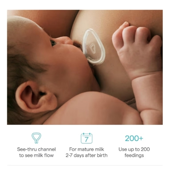 Munchkin Flow Nipple Shield Set Size S 16mm with Travel Case - Picture 2 of 7